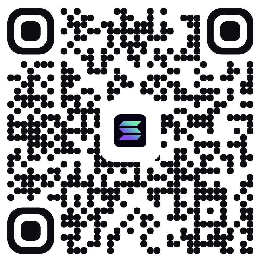 Solana payment QR code, scan to pay in Solana