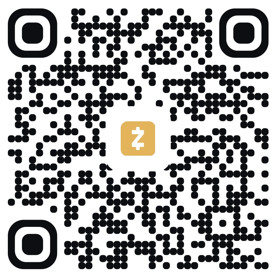 Zcash payment QR code, scan to pay in Zcash